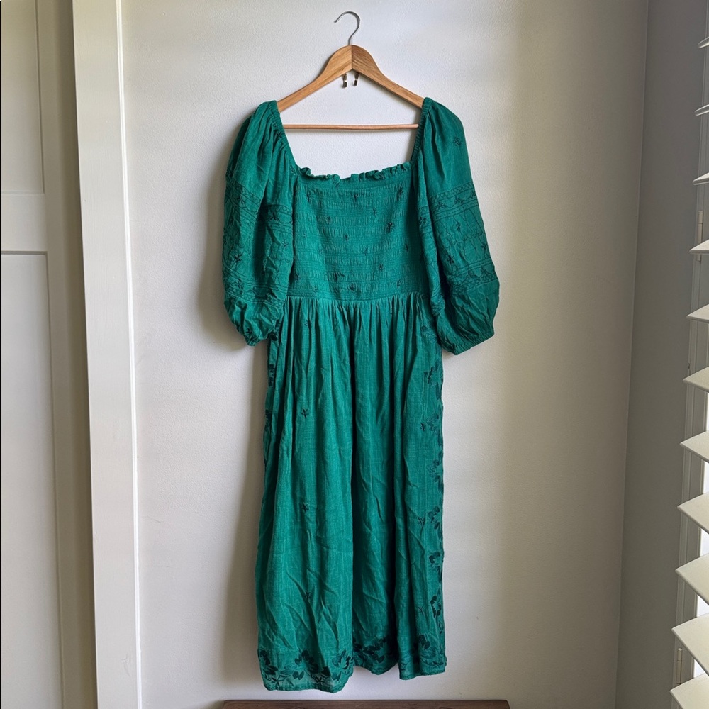 Anthropologie Green Dress